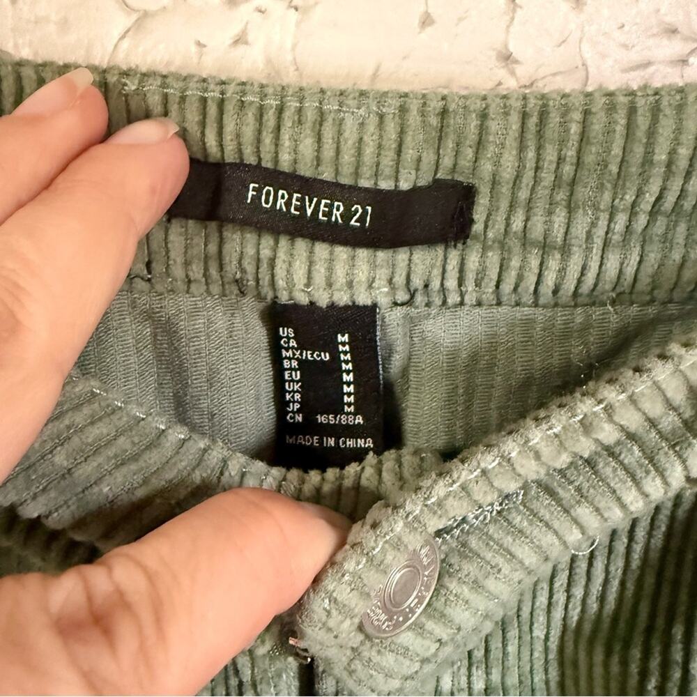 Forever 21 Seafoam Green Corduroy Skirt - Picture 5 of 7